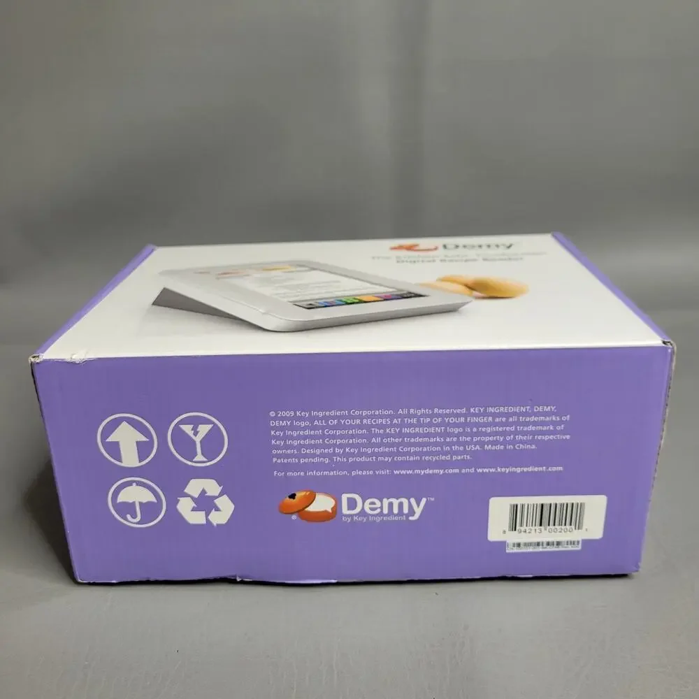 Demy: The Kitchen-Safe, Touchscreen Digital Recipe Reader by Key Ingredient